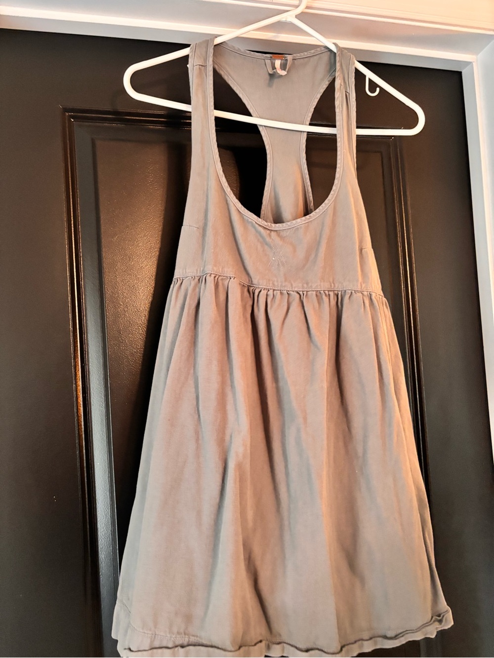 Free People women’s Sleeveless Racerback Dress in light sage